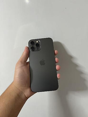 IPhone 12 Pro Max, Б/у, 128 ГБ, Графит, Защитное стекло, Чехол, 93 %