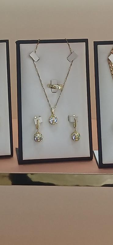 Setovi nakita: Zlatni setovi nakita – elegantne kolekcije - Set 1: Ogrlica sa — 23