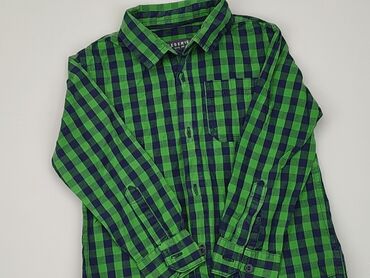 Koszule: Koszula 2-3 lat, stan - Bardzo dobry, wzór - Kratka, kolor - Zielony