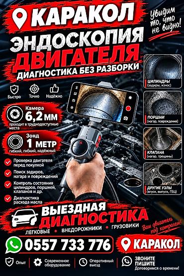 one construction: Услуги моториста, ремонт двигателя, Эндоскопия двигателя, С выездом — 1