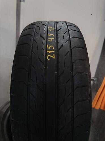 argb controller: Шины 215 / 45 / R 17, Лето, Б/у, 1 шт, Легковые, Япония — 1