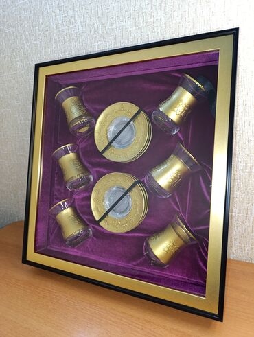 Çay dəstləri və servizlər: Çay dəsti, rəng - Qızılı, Şüşə, 126 nəfərlik, Azərbaycan — 6