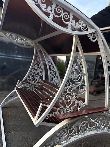heyet mebeli: Yeni, Skamya-yelləncəl, Zontikli, Metal — 4