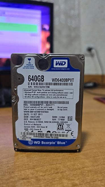 macbook mini: Накопитель для ПК, Б/у, Western Digital (WD), HDD, 2.5" — 1