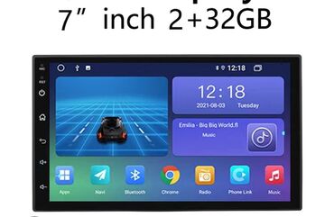 андроид монитор соната: Колдонулган, 2-DIN, 7 ", Android Auto, 2 ГБ ОЭТ, 16 Гб ПЗУ