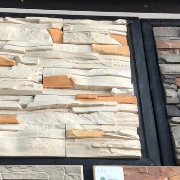 Digər bitirmə materialları: Kabançik fasad kərpiç Ağ və qəhvəyi tonlarda dekorativ kərpic-panellər — 22