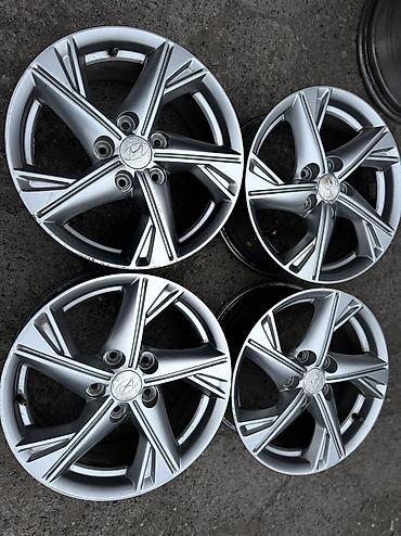 Диски: Литые Диски R 16 Hyundai, Комплект, отверстий - 5, Б/у — 3