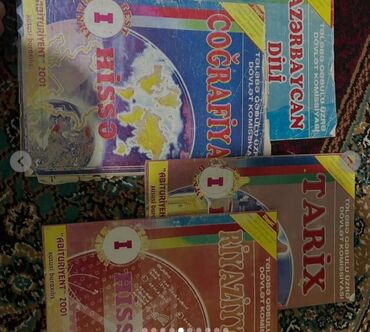 Digər məktəb dərslikləri: Hazırlıq üçün çox yaxşıdı bu kitablar.Eləsi var təzədiqiyməti 1-3 — 13
