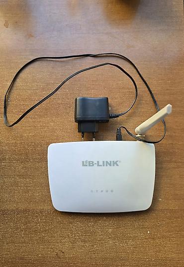 Modemlər və şəbəkə avadanlıqları: LB-Link Wi‑Fi router Xüsusiyyətlər: - Markası/modeli: LB-Link — 1