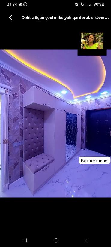 Dəhliz üçün çoxfunksiyalı qarderob sistemi - Kompleks tərkib: asma