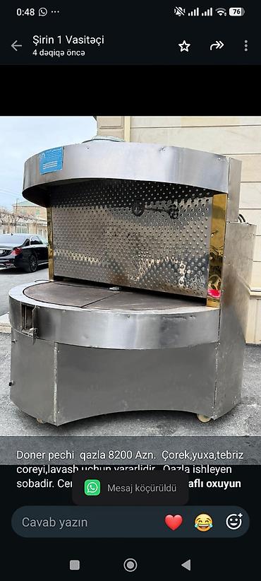 Doner pechi qazla 8200 Azn. Çorek,yuxa,tebriz coreyi,lavash uchun lalafo.az -da Doner pechi qazla 8200 Azn. Çorek,yuxa,tebriz coreyi,lavash uchun