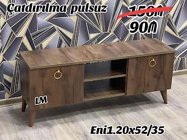 dibçək rəfi: _*TV STEND / TV altı*_ Yeni və sifarişlə. Qiymət : *90₼* — 3