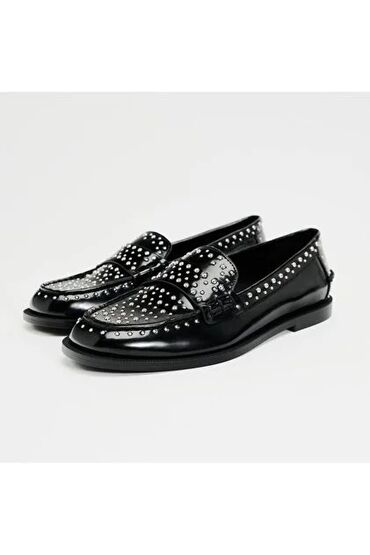 женские розовые туфли: Zara loafer az geyilib bir neçe defe