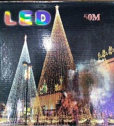 ukras: LED LAMPIONI 50 METARA NOVO 3 BOJE NOVOGODISNJI AKCIJA | Cene nisu — 3