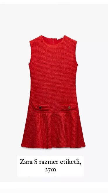 Повседневное платье, Мини, Zara, S (EU 36)