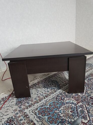 трансформер стол: Стол трансформер Другое назначение, Раскладной стол, Длина, см: 160x80 см, цвет - Коричневый, Черный