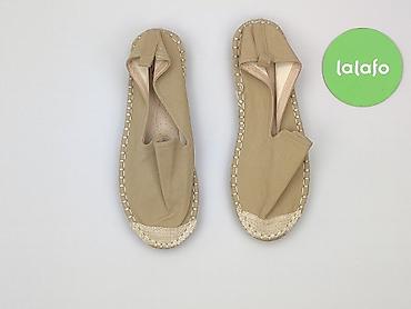 style 50 buty: Męskie espadryle w kolorze beżowym, rozmiar 40. - Cholewka — 2