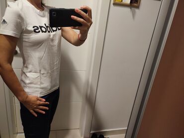 santoro majice: Adidas, S (EU 36), Pamuk, bоја - Bela