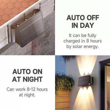 Bağ işıqları: Bağ işıqı Divara quraşdırılmış, 6 Vt — 8