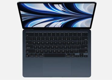 air m2: Ноутбук, Apple, 8 ГБ ОЗУ, Apple M2, 13.5 ", Новый, Для работы, учебы, память SSD