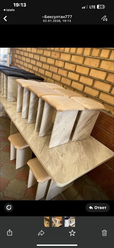 Кухонные столы и стулья: Кухонный стол и стул, Новый, Самовывоз, Бесплатная доставка, Платная доставка — 11