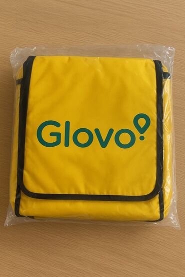 национальная сумка: Термосумка курьерская Glovo (ярко‑желтая) абсолютно новая - Формат