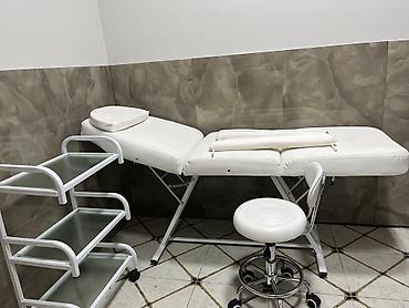 Salon, tibbi mebel: Peşəkar kosmetologiya/massaj üçün dəst – tənzimlənən çarpayı, ustanın — 2
