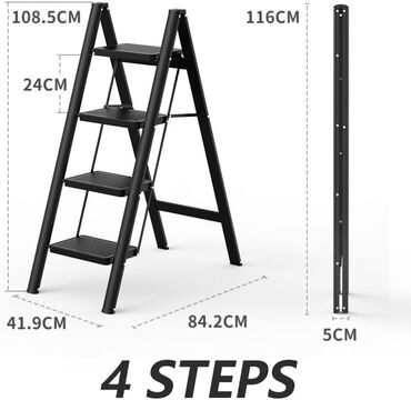 Digər alətlər: Nərdivan enli pillə •Material Dəmir •Rəng Qara •Xüsusi xüsusiyyət — 5