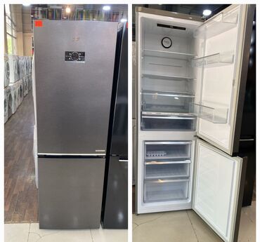 Кухонные плиты и варочные поверхности: Б/у 2 двери Beko Холодильник Продажа, цвет - Серебристый