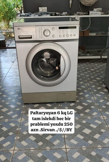 dyson airwrap qiymeti: Paltaryuyan maşın LG, 6 kq, Avtomat, Qurutmasız, Kredit yoxdur