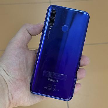 Honor: Honor 20 Lite, Б/у, 128 ГБ, цвет - Синий, 2 SIM — 1