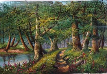 Şəkillər, tablolar: Əl işi yağlı boya tablolar toplusu - Mövzular: - Təbiət mənzərəsi — 6