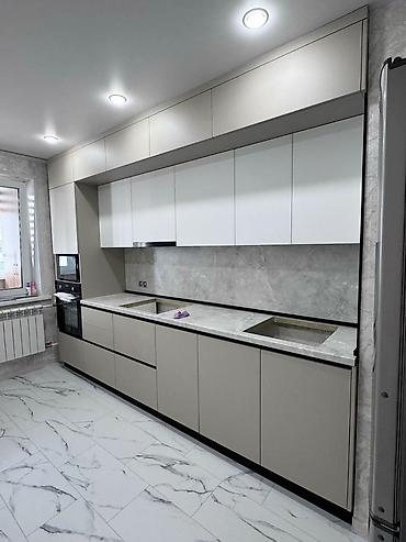 silver kitchen: Кухня от 9 000 сом/м² | 3D проект бесплатно Премиальная мебель от — 1