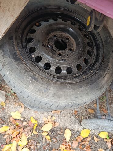 купить шины бу в бишкеке: Дөңгөлөктөр монтажда 195 / 65 / R 15, Жай, Колдонулган, Комплект, Жеңил унаалар, Темир, тешиктери - 4