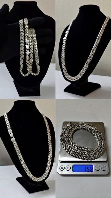 Серебряные цепочки: Цепь "Гермес" Серебро 925 проба Вес 75 грамм Длина 65 см Ширина 10 мм at lalafo.kg — 7 Серебряные цепочки: Цепь "Гермес" Серебро 925 проба Вес 75 грамм Длина 65 см Ширина 10 мм — 7