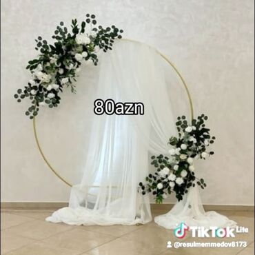 Tekstil: Dekor arxa fon nişan, xına, ad günü, baby shower, fotosona və digər