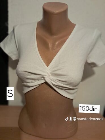Majice kratkih rukava: Zara, S (EU 36), Saten, bоја - Šareno — 26