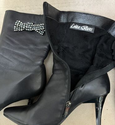 Çəkmələr: Qadın qış çəkmələri – Lolita Botti - Rəng: qara - Material: üst hissə — 5