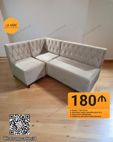 kunc divan uzlukleri: Künc yumşaq dəst – LA Mini (Laconic & Minimalism) - Model: Künc