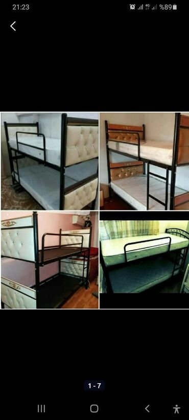 İkimərtəbəli uşaq çarpayıları: Oğlan və qız üçün, Yeni, Çarpayı, Matras ilə, Siyirməsiz — 3