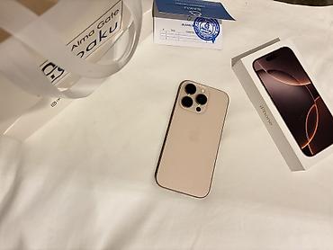 iphone 16 azerbaycan: IPhone 16 Pro, 128 GB, Desert Titanium, Face ID — 1