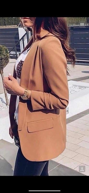 Sakoi: Ženski elegantni sako – jednoredni, bez kopčanja, sa klasičnim — 20