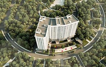 61: 1 комната, 61 м², Южная Магистраль Элитка, 11 этаж, ПСО (под самоотделку) — 2