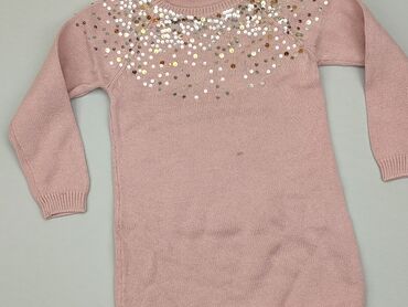 różowy sweterek: Sweterek, Cool Club, 4-5 lat, 104-110 cm, stan - Dobry