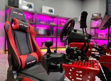 rol mebel: Yarış simulyatoru "GRR Racing Simulator"Tv 43inch Logitech g29 rul — 1
