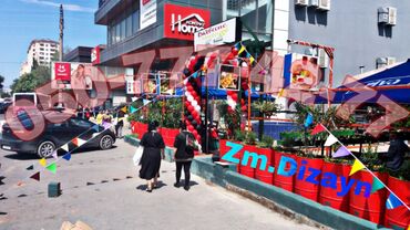 Dekorlar və bəzəklər: Reklam dekor bayraqlar. Bayraglarla bezedilmeler. Bayraqlar. Bayraq — 11