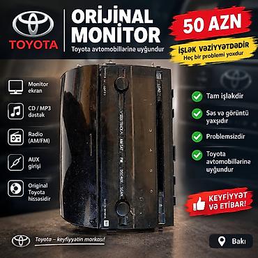 blu ray player: Toyota avtomobilləri üçün orijinal monitor Xüsusiyyətlər: - Monitor — 1