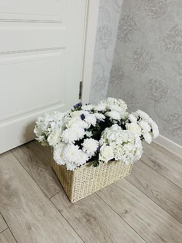 цветы ромашка: 🌸 Цветочная композиция — 3000 сом Нежная композиция в плетёной корзине — 1