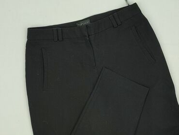 orsay spodnie woskowane czarne: Topshop, Material trousers for women, size S (EU 36)