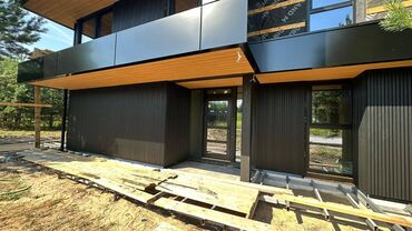 Другие фасадные материалы: Фасадные панели из ДПК. Фасадные панели из ДПК шведского бренда CM — 8